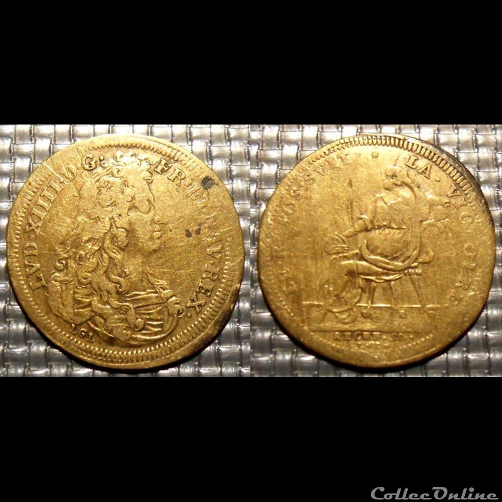 m- Jeton Roy Louis XIV monnaie mereaux m jeton roy louis xiv