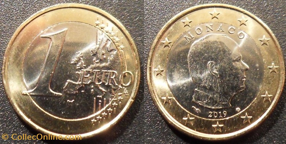 1 euro 2019 monnaies monde monaco 1 euro 2019