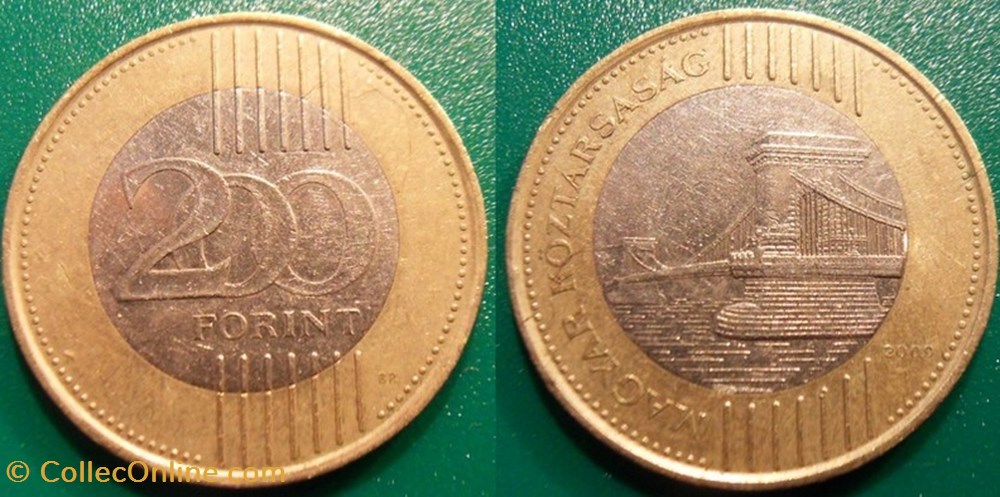 200 Forint 2009 monnaie monde hongrie 200 forint 2009