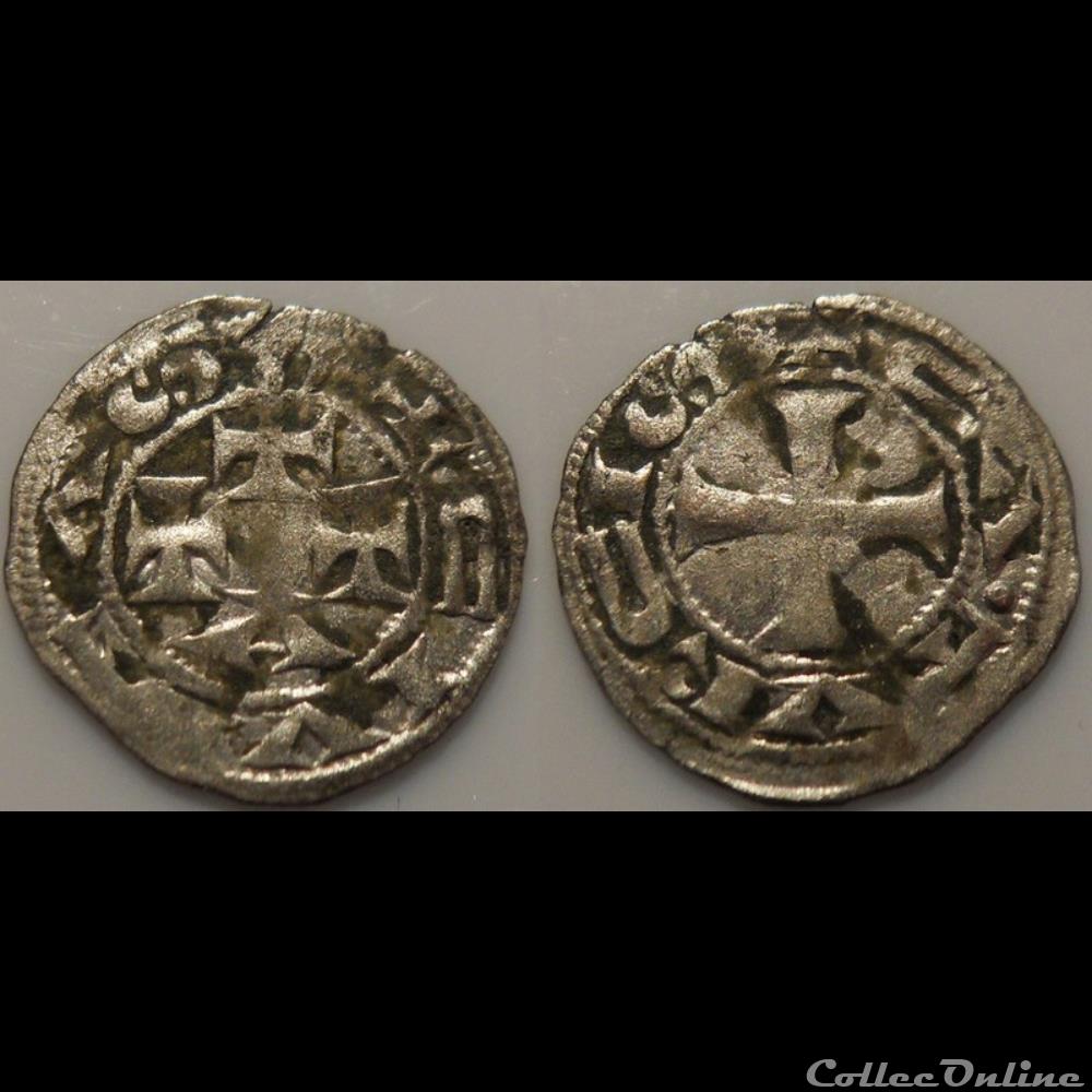 Languedoc-Evéché et Cité de Cahors Denier anonymes monnaie france feodale languedoc eveche et cite de cahors denier anonymes