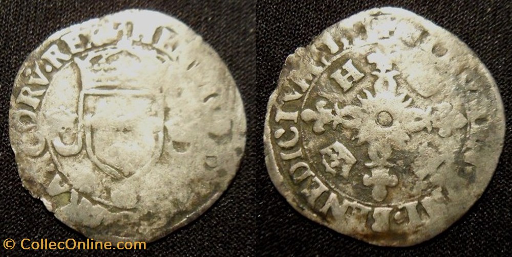 monnaies europe medievale france royales d11 henri ii douzain aux croissants 1551