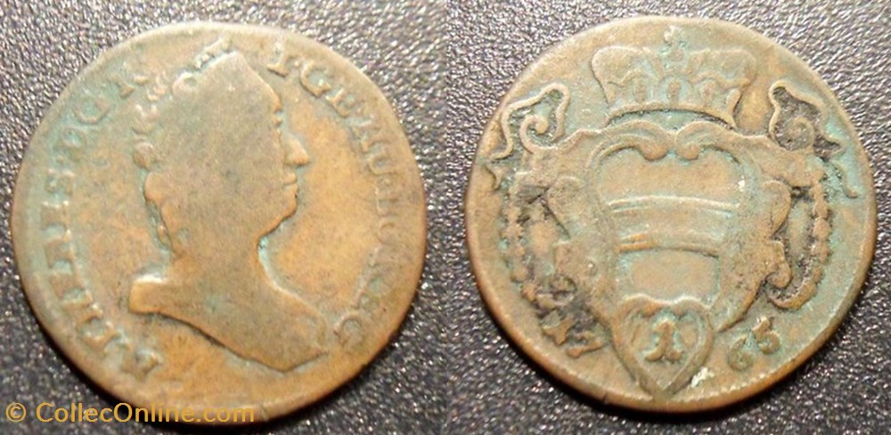 Autriche 1 Pfennig 1765 Marie Thérèse monnaies monde autriche 1 pfennig 1765 marie therese
