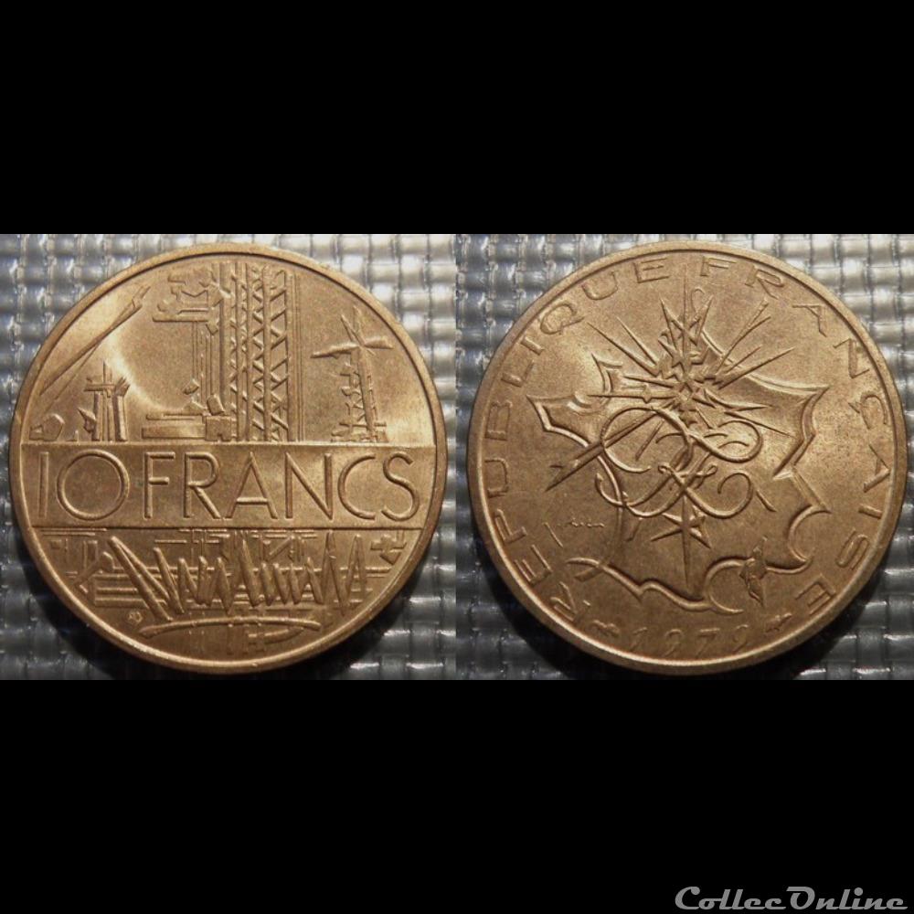 Lg 10 francs Mathieu 1979 26mm 10g monnaie france moderne lg 10 francs mathieu 1979 26mm 10g
