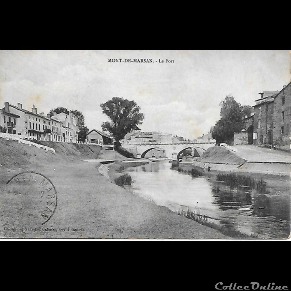 Carte Postale (40) Mont de Marsan + Flamme divers carte postale 40 mont de marsan flamme