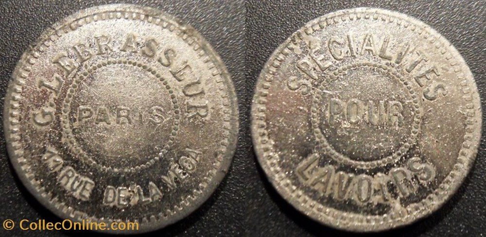 b- Jeton Paris G. Labrousse Spécialités pour Lavoirs monnaies paranumismatique jetons poids b jeton paris g labrousse specialites pour lavoirs