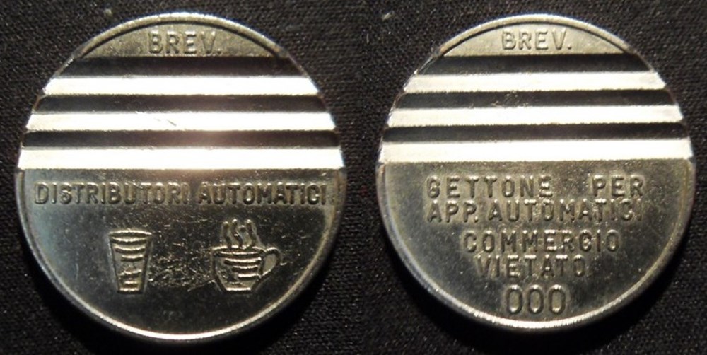 e- J etr Italie Gettone Apparecchi Automatici 000 monnaies paranumismatique jetons poids e j etr italie gettone apparecchi automatici 000