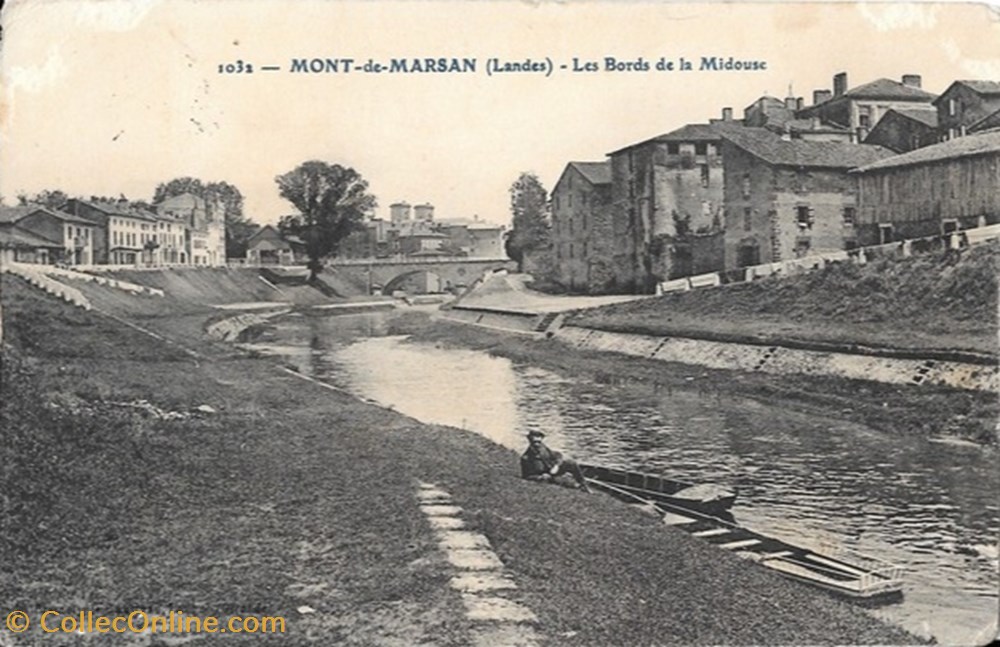 divers carte postale 40 mont de marsan