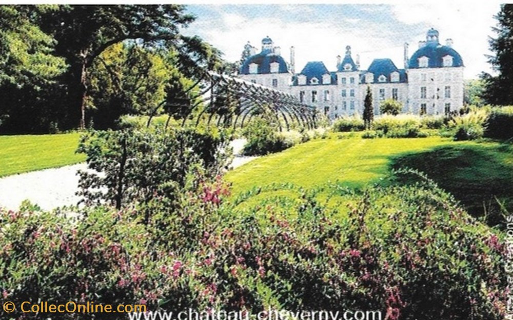 documents anciens tickets entree chateau de cheverny
