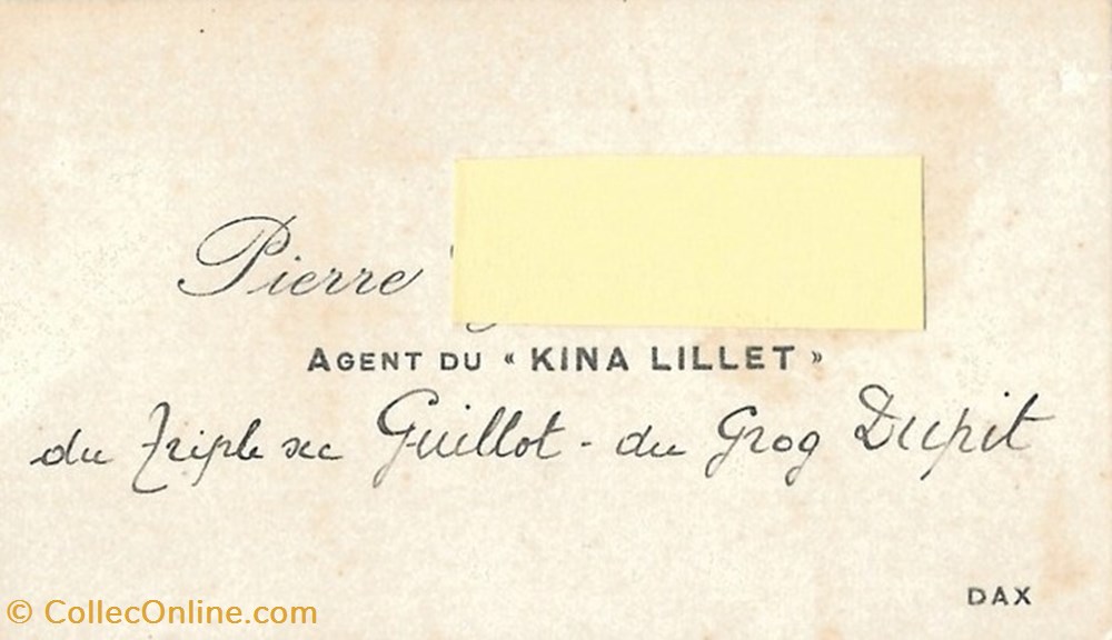 Vieux papiers: Dax - Carte de visite Agent Représentant divers vieux papiers dax carte de visite agent representant