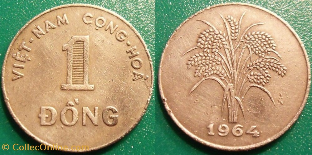 1 Dong 1964 monnaie monde viet nam 1 dong 1964