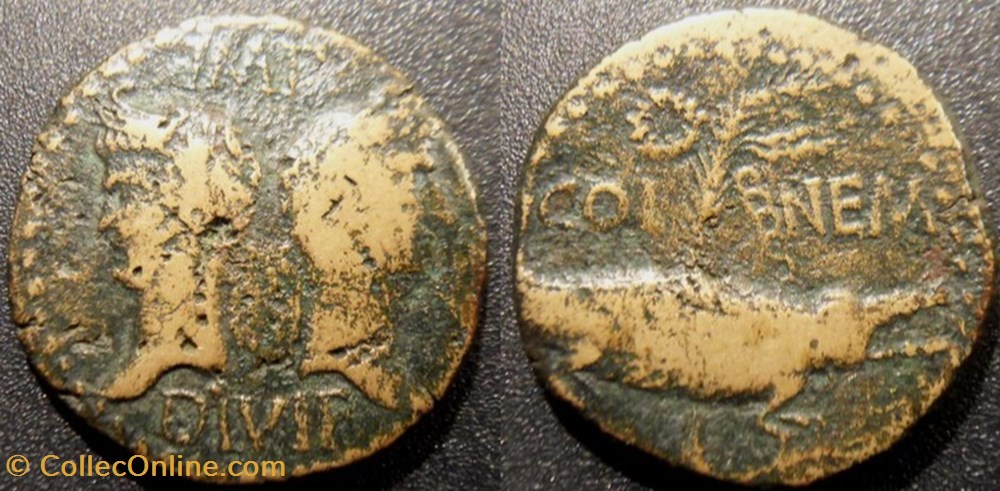 B-Julio-Claudiens Augute & Agrippa As monnaies antiques romaines imperiales et republicaines b julio claudiens augute agrippa as