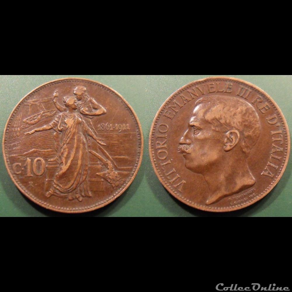 Italie 10 Centesimi 1911 monnaie monde italie 10 centesimi 1911