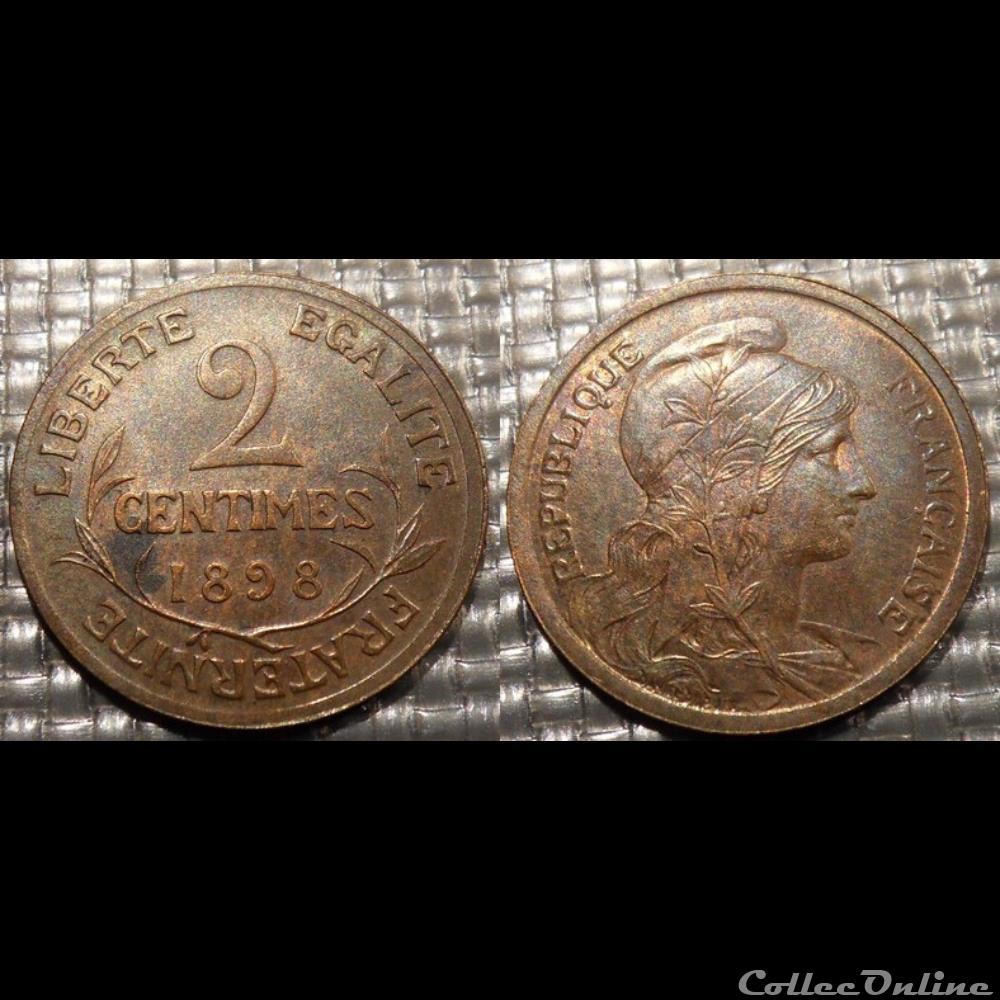 Ba 2 centimes Dupuis 1898 monnaie france moderne ba 2 centimes dupuis 1898