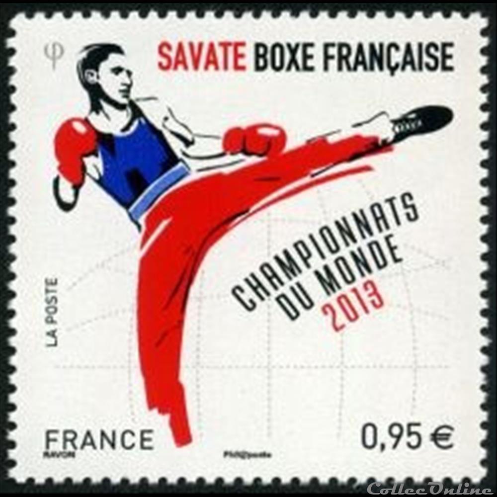 2013 Championnats du monde Savate boxe française timbre france assignat 2013 championnats du monde savate boxe francaise