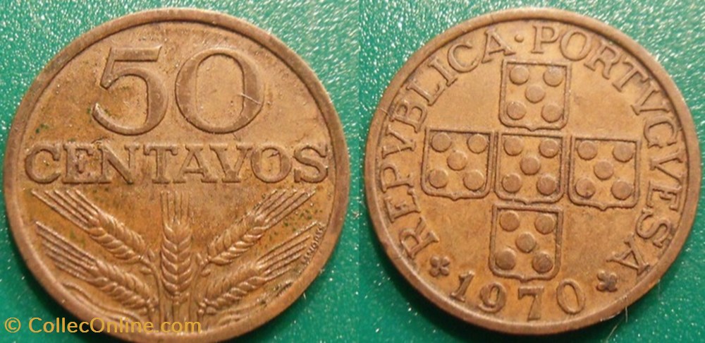 50 Centavos 1970 monnaie monde portugal 50 centavos 1970
