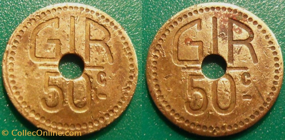 monnaies paranumismatique jetons poids i jeton anonyme gir 50c