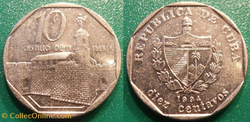 10 Centavos 1994 monnaie monde cuba 10 centavos 1994