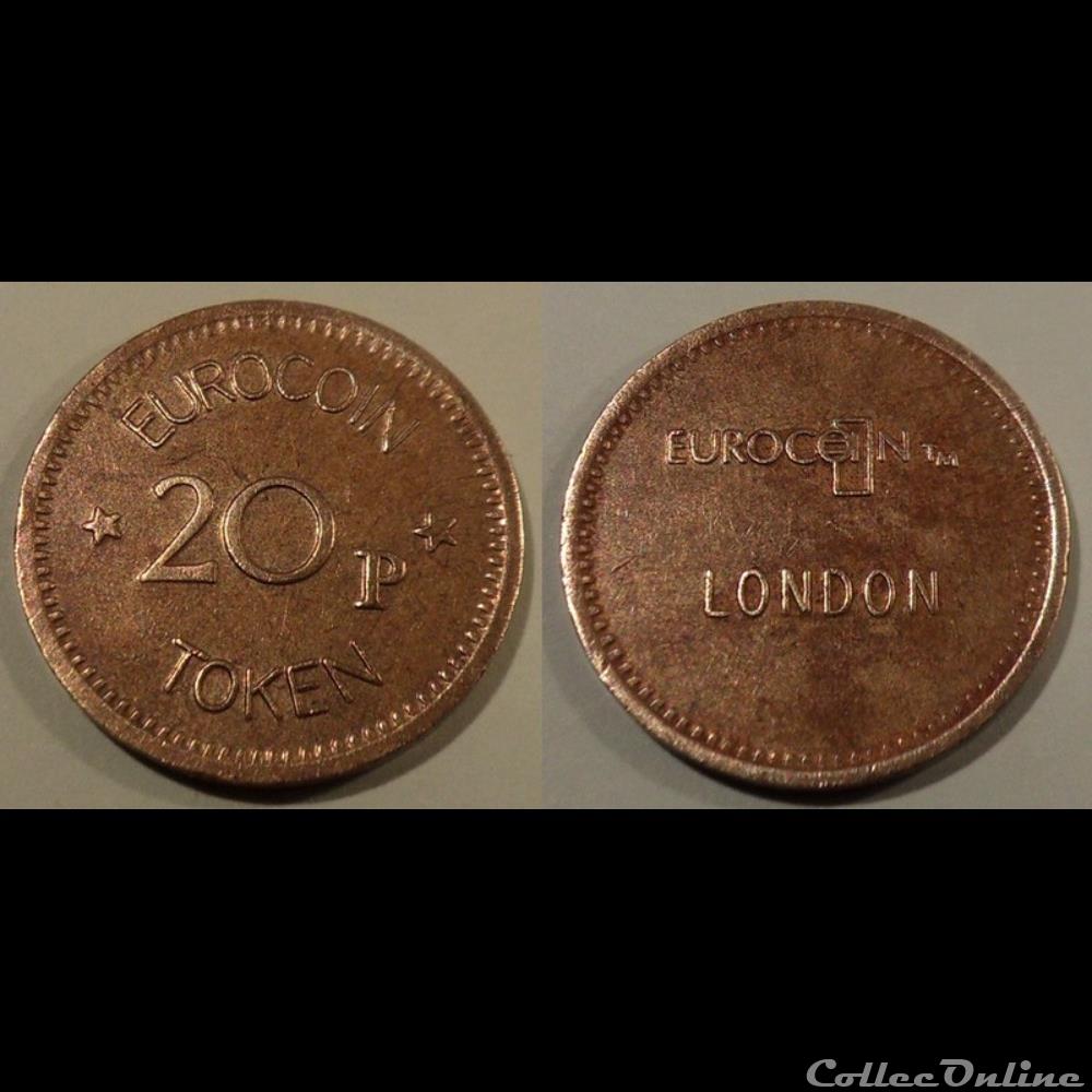 monnaie jeton mereaux e j etr grande bretagne eurocoin london