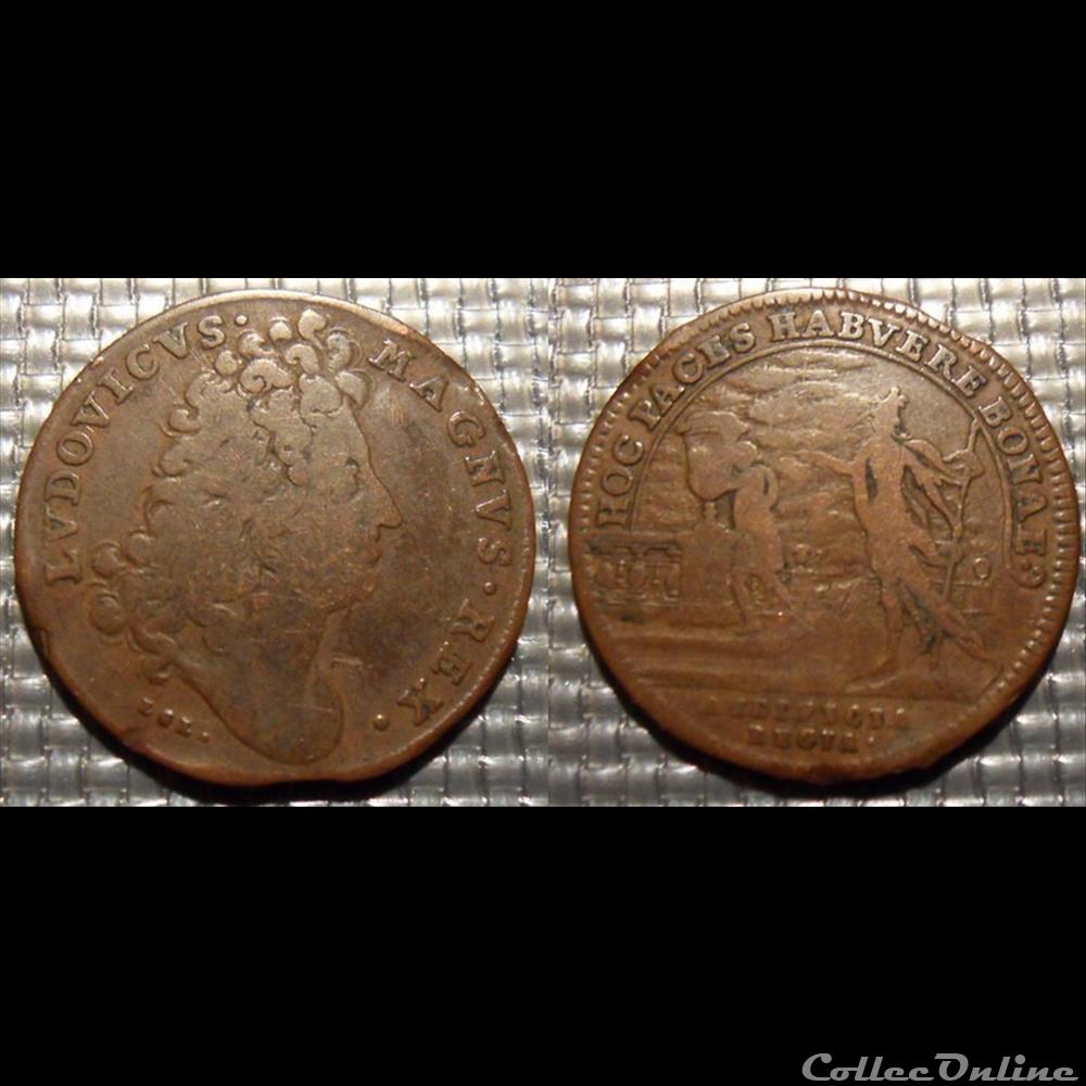 m- Jeton Roy Louis XIV monnaie mereaux m jeton roy louis xiv