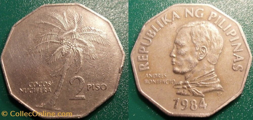 2 Piso 1984 monnaie monde philippine 2 piso 1984