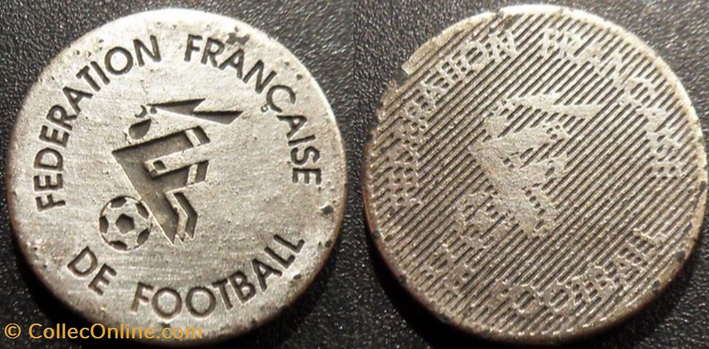 b- Jeton Fédération Française de Footbal monnaies paranumismatique jetons poids b jeton federation francaise de footbal