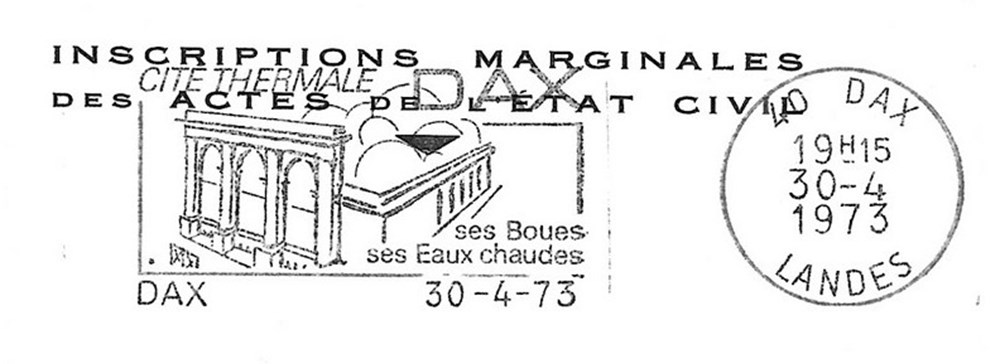 Carte Postale (40) Dax + Flamme divers carte postale 40 dax flamme