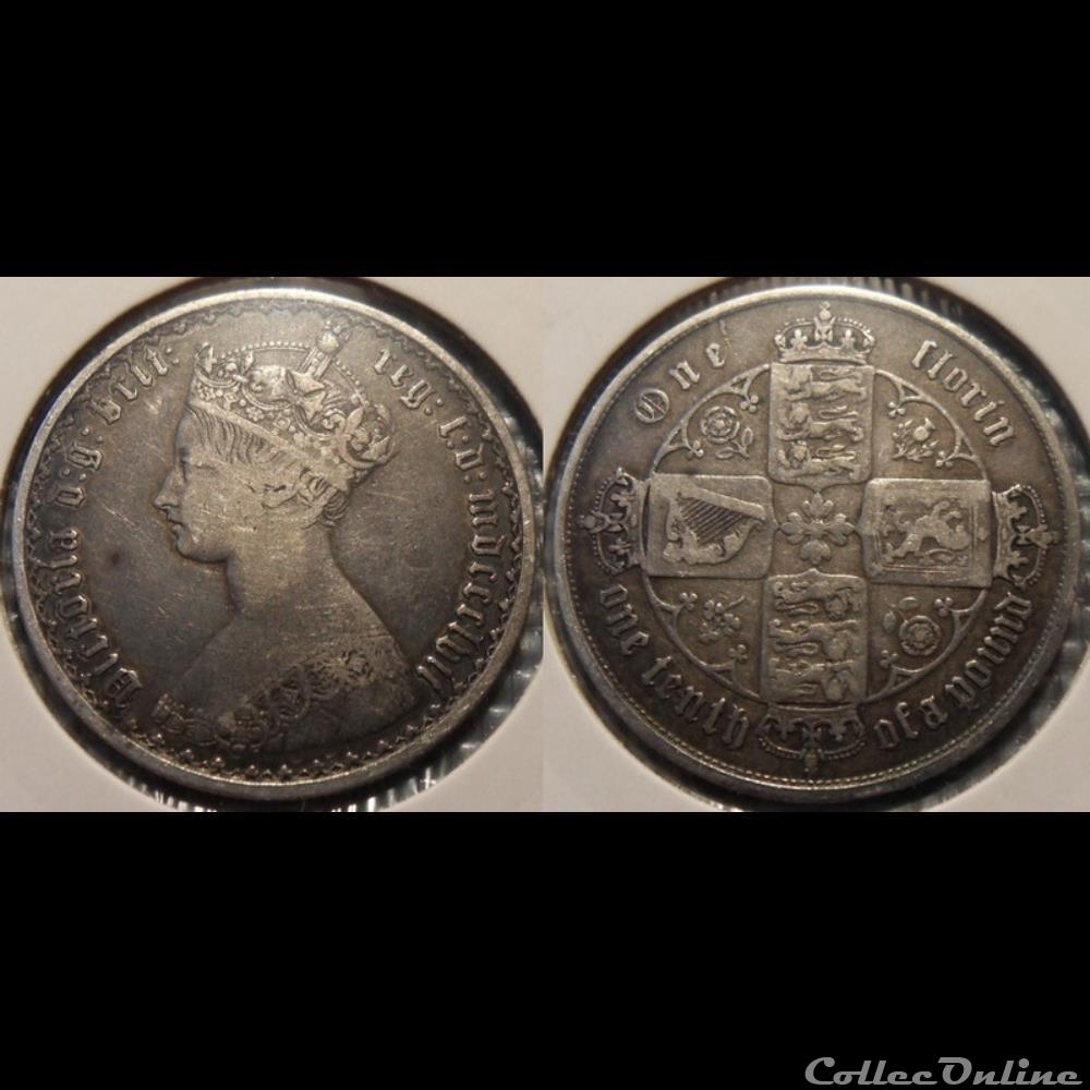 Grande Bretagne 1 Florin 1862 monnaie france moderne grande bretagne 1 florin 1862