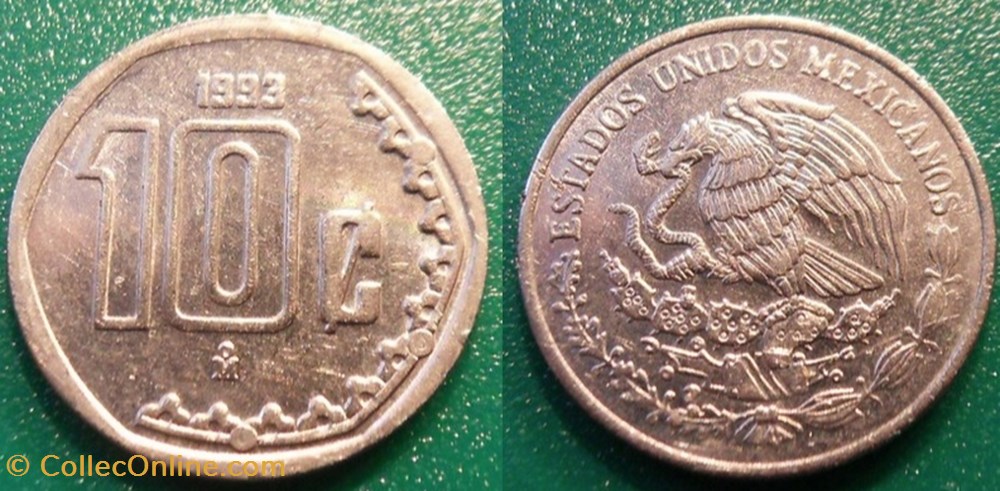 10 Centavos 1993 monnaie monde mexique 10 centavos 1993