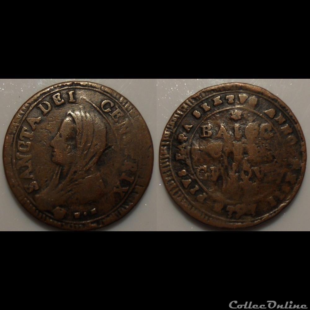 Vatican Pie VI 5 Baiocchi 1797 monnaie monde moderne vatican pie vi 5 baiocchi 1797