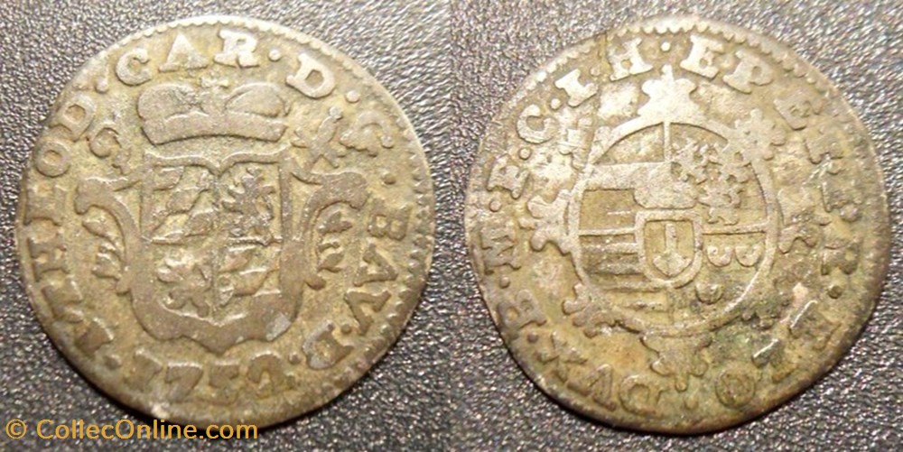 Belgique - Principauté Episcopale de Liège 1 Plaquette 1752 monnaies monde belgique principaute episcopale de liege 1 plaquette 1752