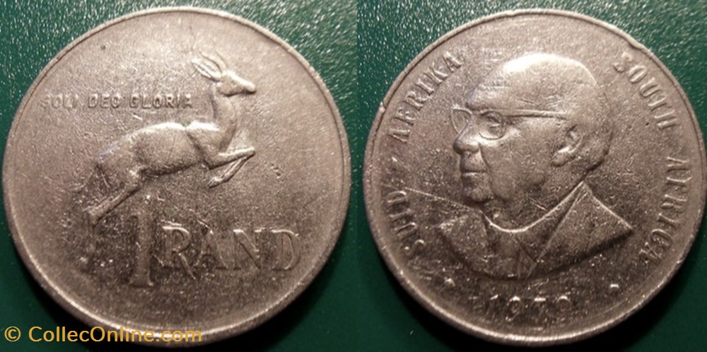 1 Rand 1979 monnaie monde afrique du sud 1 rand 1979