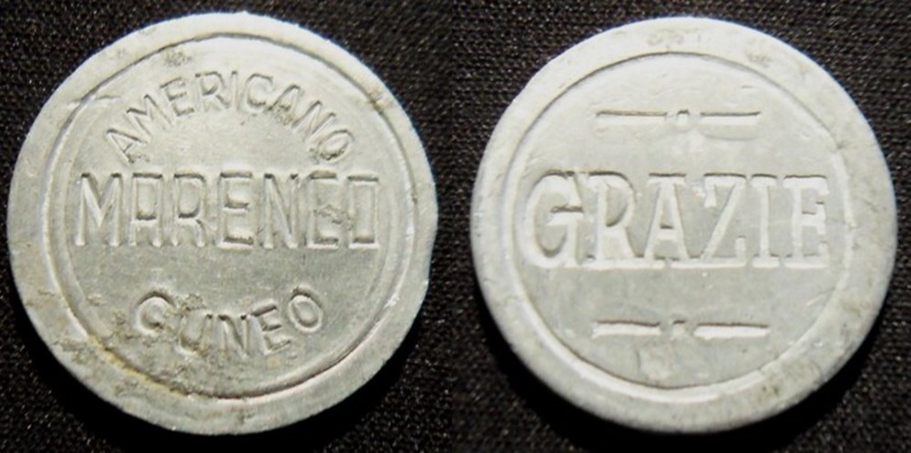 e- J etr Italie Americano Marenco Cuneo monnaies paranumismatique jetons poids e j etr italie americano marenco cuneo