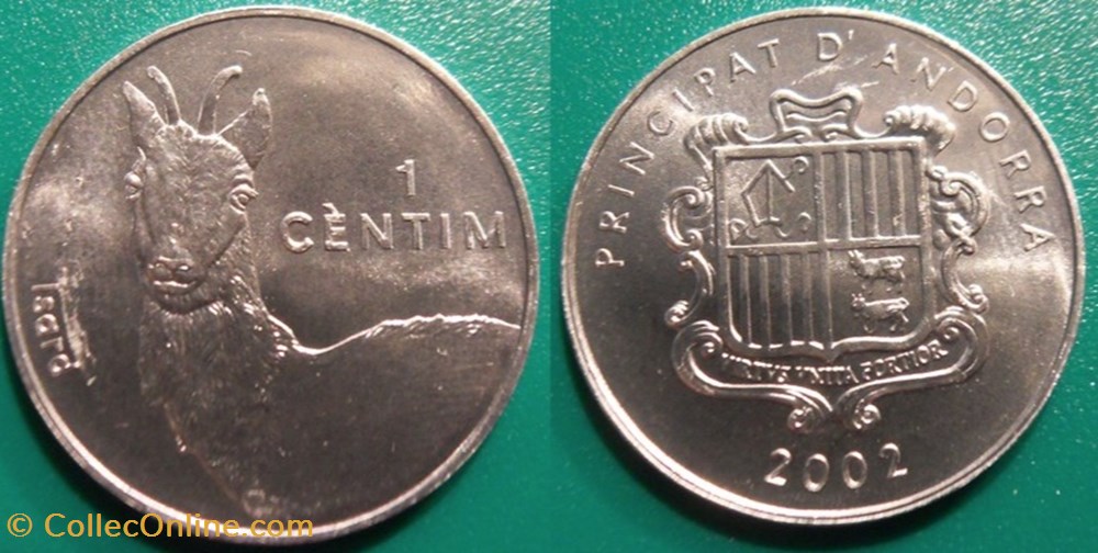 1 Centim 2002 monnaie monde andorre 1 centim 2002