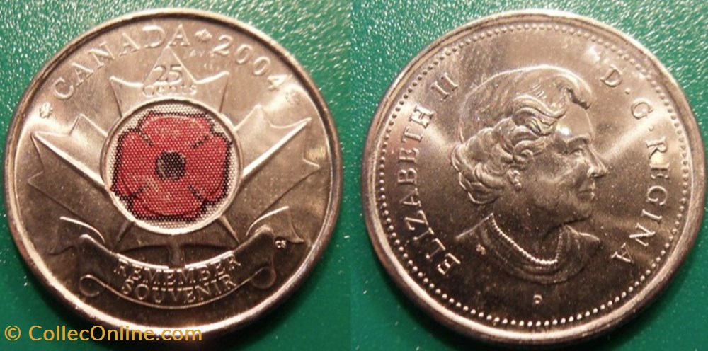 25 Cents 2004 monnaie monde canadum 25 cents 2004