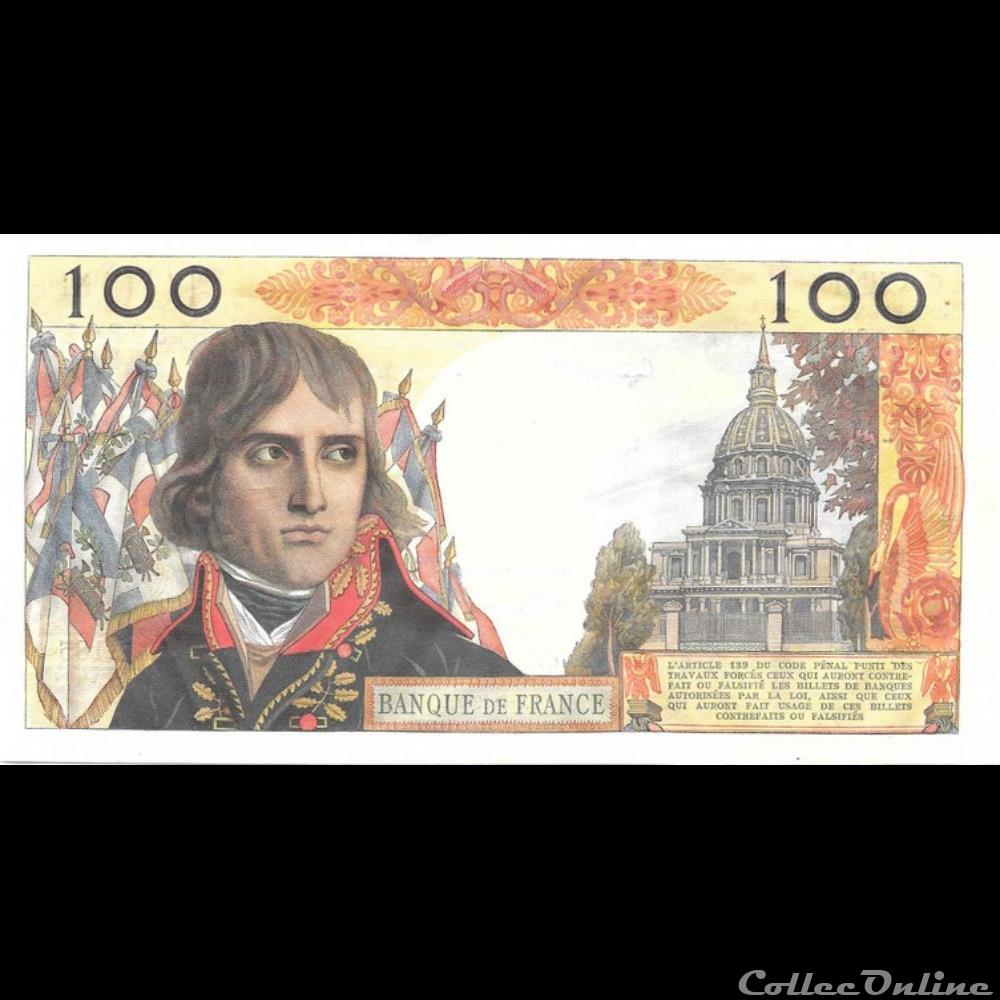 billet france banque de xxe 100 francs bonaparte