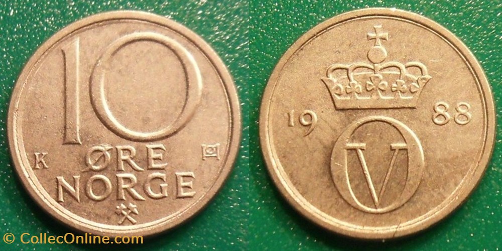 10 Ore 1988 monnaie monde suede 10 ore 1988