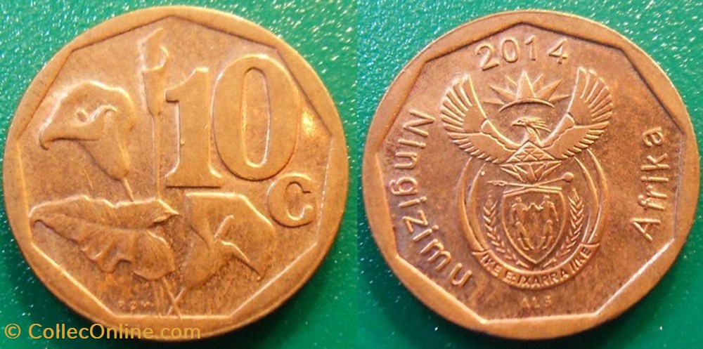10 Cents 2014 monnaie monde afrique du sud 10 cents 2014
