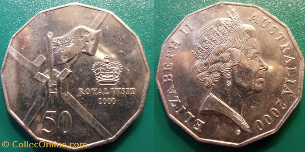 50 Cents 2000 monnaie monde australie 50 cents 2000