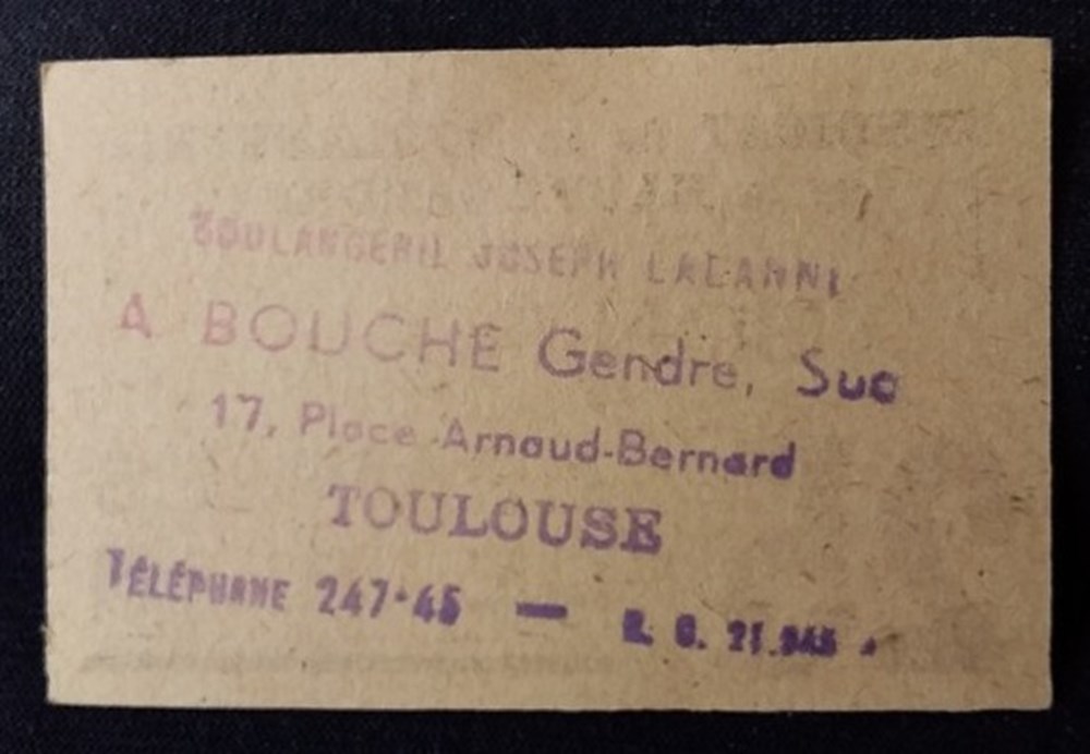 billets europe france syndicat de la boulangerie de la haute garonne bon pour 25 grammes de pain