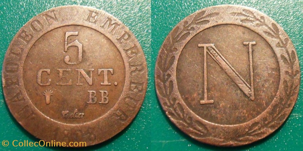 C5 5 Centimes 1808 BB Strasbourg Germanie Westphalie Jérome Napoléon monnaies monde allemagne c5 5 centimes 1808 bb strasbourg germanie westphalie jerome napoleon