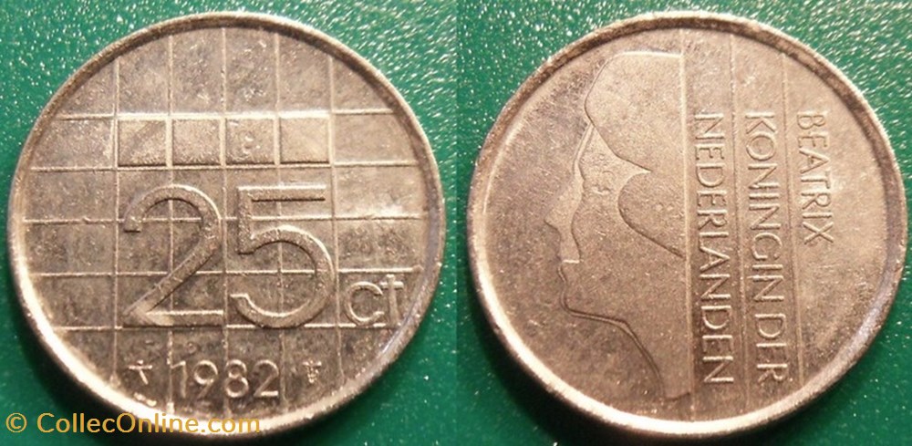 25 Cent 1982 monnaie monde pay ba 25 cent 1982