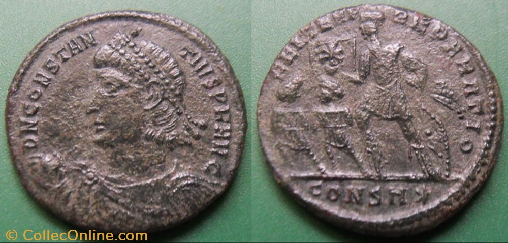monnaie antique av jc ap romaine republicaine imperiale g le bas empire constance ii maiorina