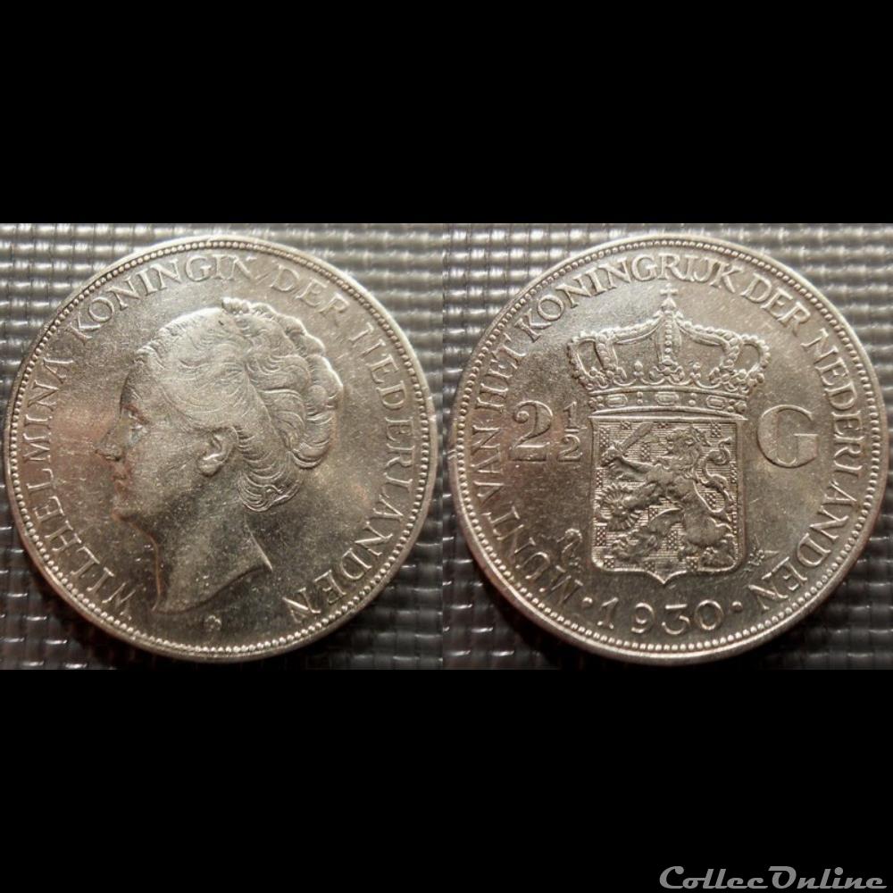 Pays Bas 2-1/2 Gulden 1930 monnaie france moderne pays bas 2 1 2 gulden 1930