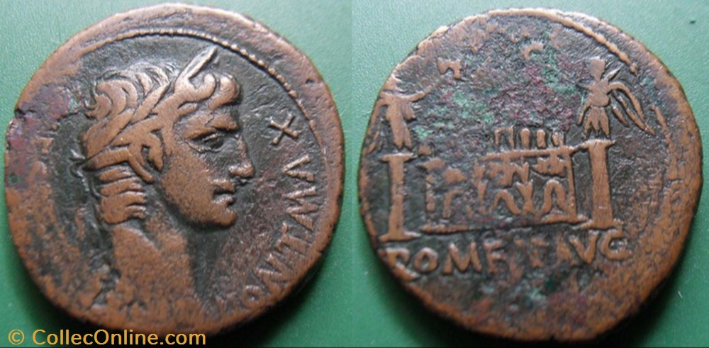 monnaie antique av jc ap romaine republicaine imperiale b julio claudiens augute as