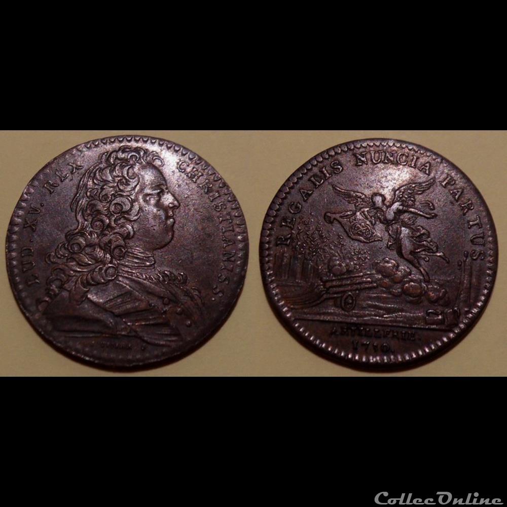 m- Jeton Roy Louis XV monnaie mereaux m jeton roy louis xv