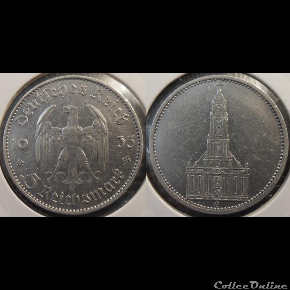 Germany 5 Reichsmark 1935 E monnaie monde moderne germany 5 reichsmark 1935 e
