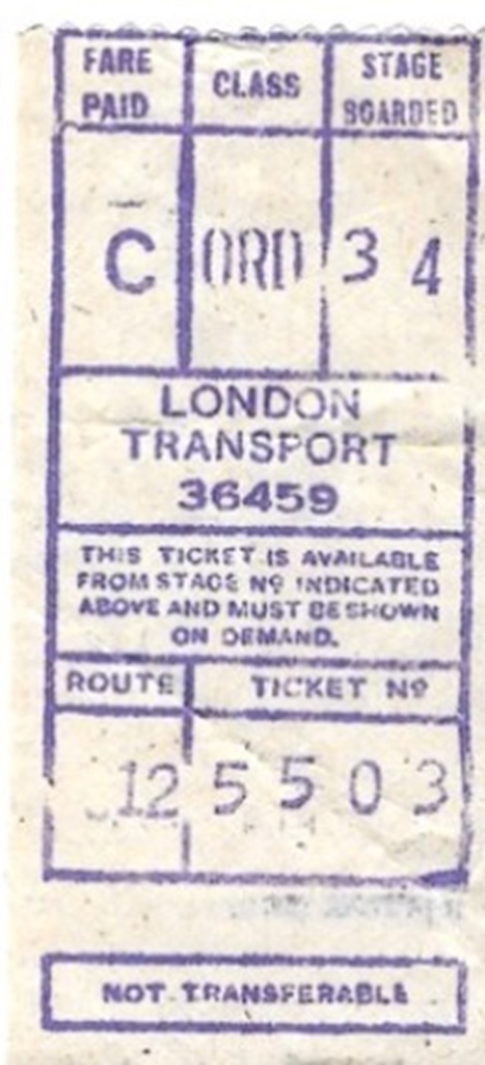 London Transport 1983 documents anciens titres de london transport 1983