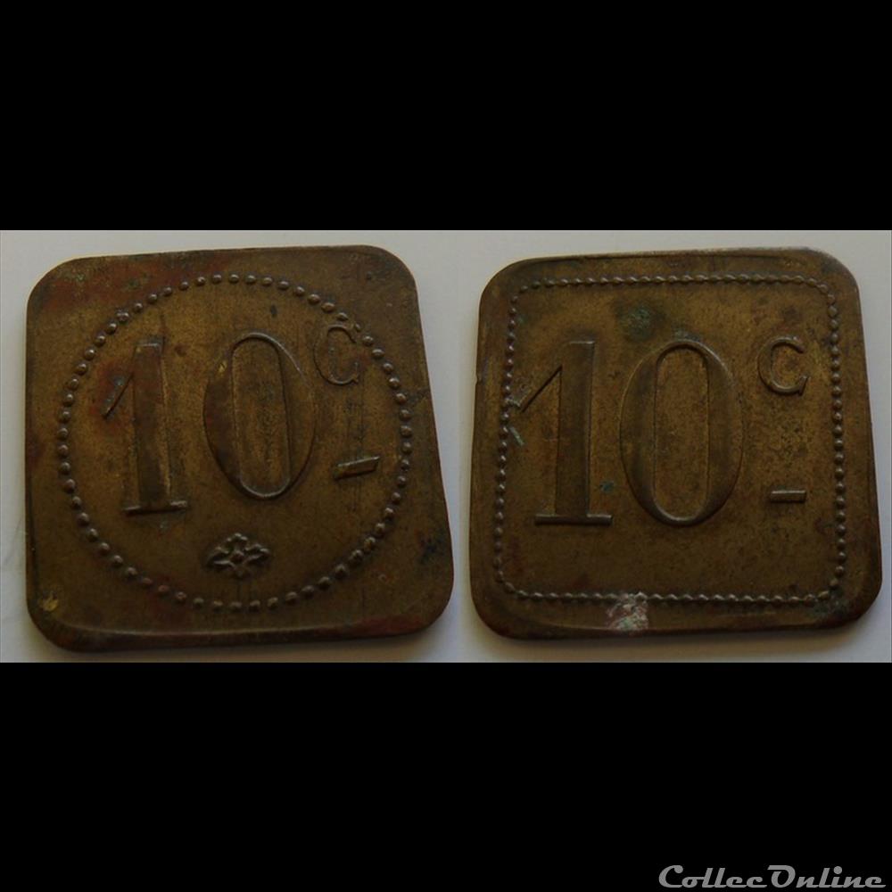 i- Jeton anonyme 10C monnaies paranumismatique jetons poids i jeton anonyme 10c