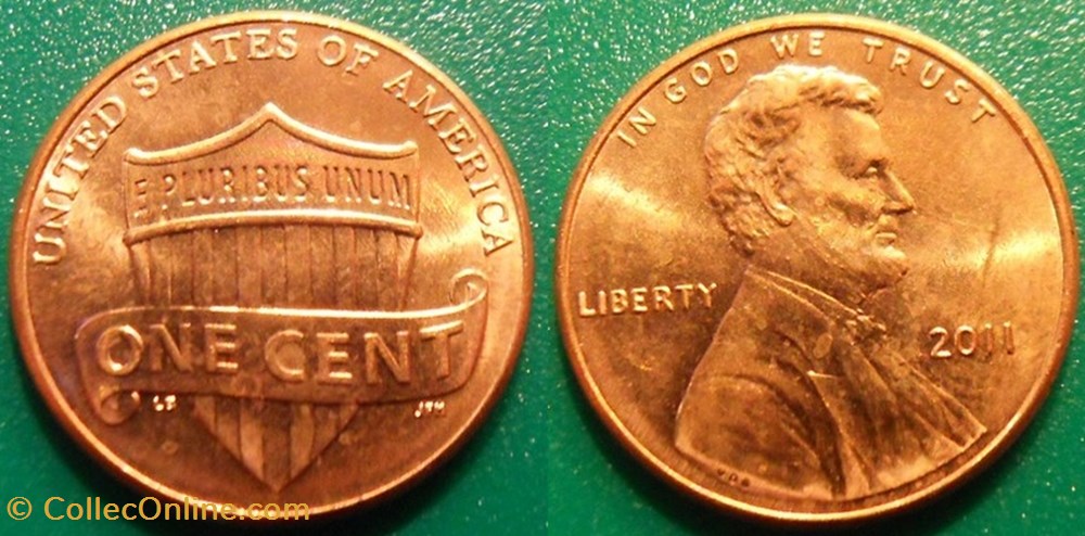 monnaie monde etat uni 1 cent 2011