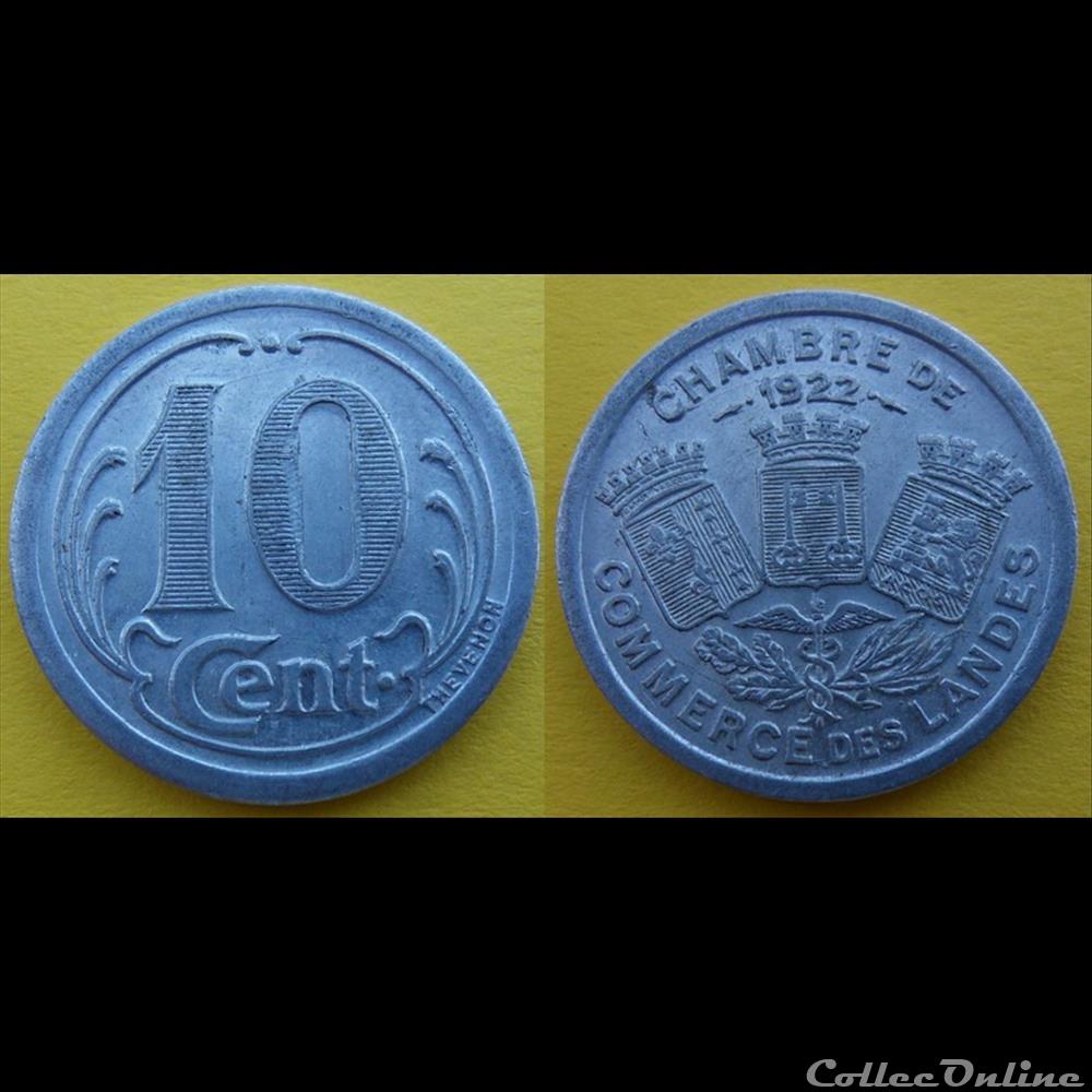monnaie france necessite a4 10cent chambre de commerce des landes 1922